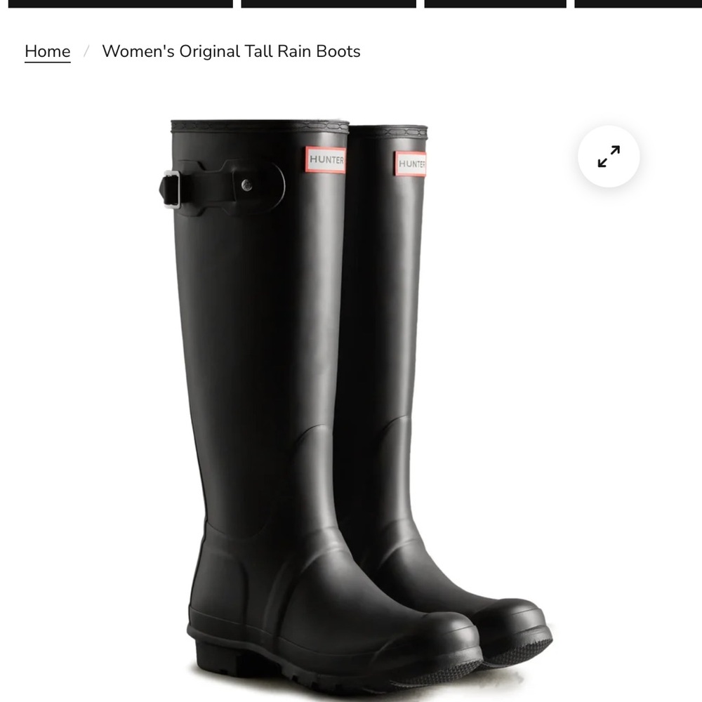 Hunter Women's Original Tall Black Rain Boots
